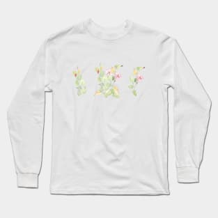 Bindweed botanical set Long Sleeve T-Shirt